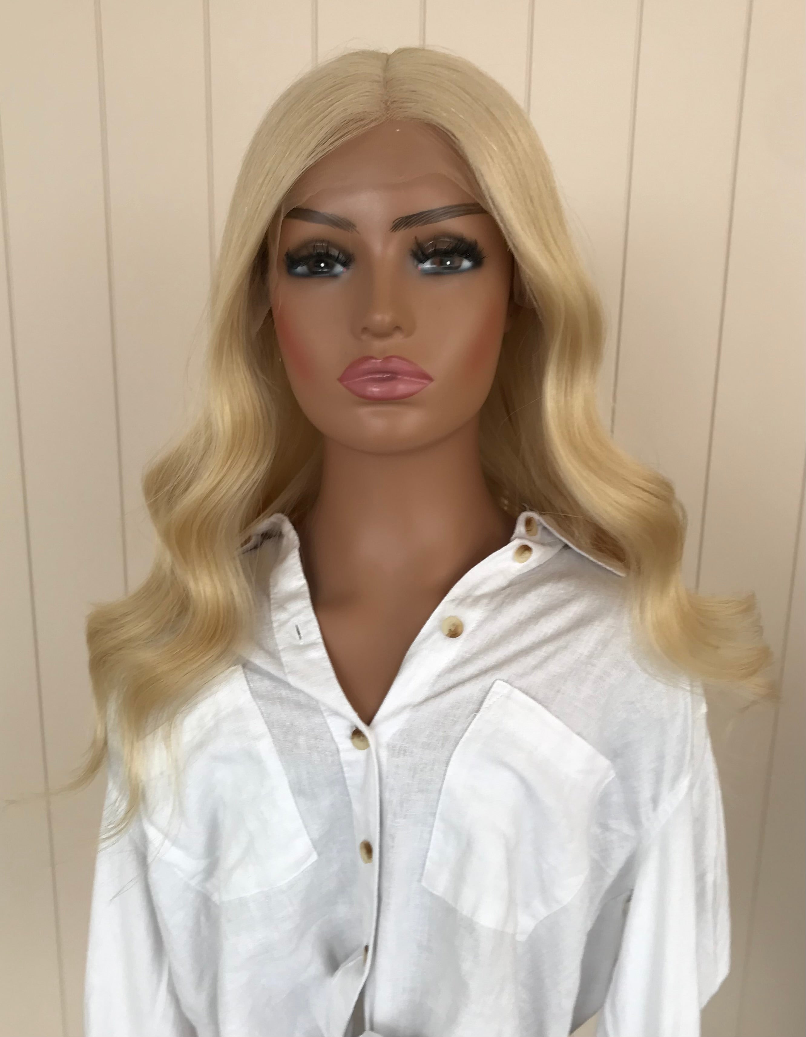 Tatum - Lace Front Human Hair Wig 18 to 20 Inches with a large cap