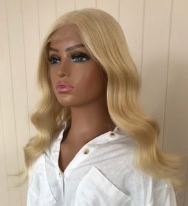 Tatum - Lace Front Human Hair Wig 18 to 20 Inches with a large cap