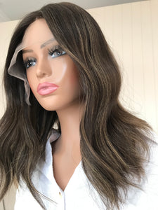 Bailey - Lace Front Human Hair Wig 16 Inches with a medium cap